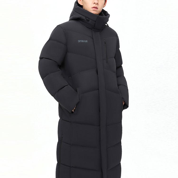 Anta Баскетбольная серия однотонная молния с капюшоном длинная куртка мужская верхняя одежда черный 152411901-2