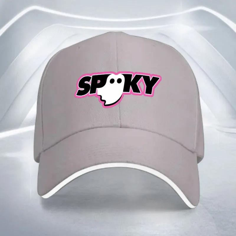 Spooky Ghost Print Baseball Cap Adjustable Polyester Casual Outdoor Cycling Cap