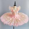 Детское платье профессиональная балетная пачка для девочек-цветочниц, женское платье принцессы, костюм для сцены для балерины «Лебединое озеро»