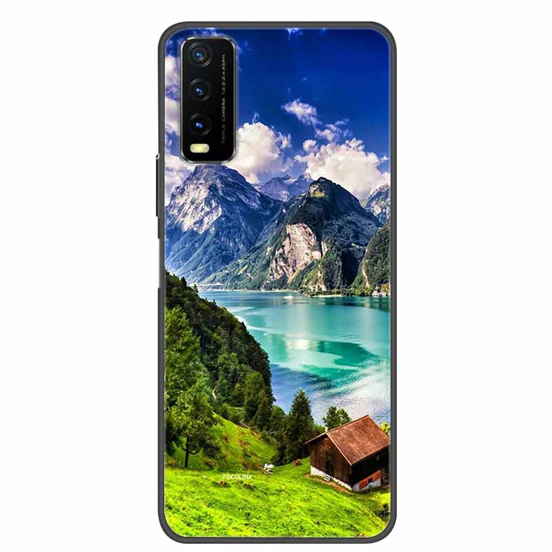 Чехол для Vivo Y20 Мраморный Мягкий Силиконовый Задний Чехол для Vivo Y20S Y20 S Y 20i Чехол для Телефона для Vivo V2027 Y20i Coque Funda Сумка