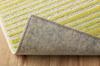 IKEHIKO Rug, Carpet with Insole, Gradient Border, Approx. 185 x 185cm, Square, Green, Made in Japan, Antibacterial, Washable #4729079