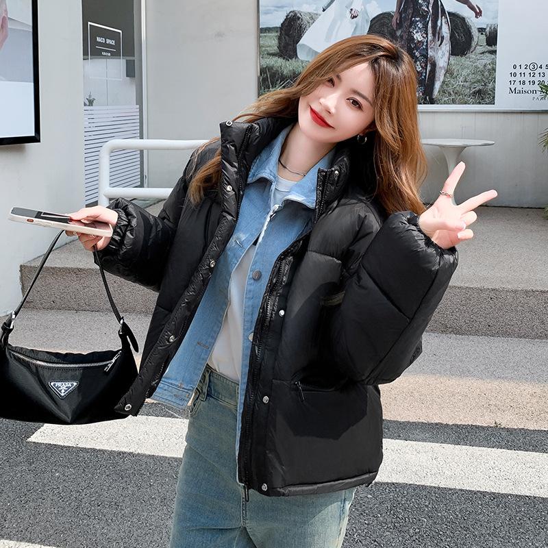 Джинсовая планка с отстрочкой, искусственная куртка из двух предметов на хлопковой подкладке, короткое теплое пальто с толстым вертикальным воротником и толстым вертикальным воротником