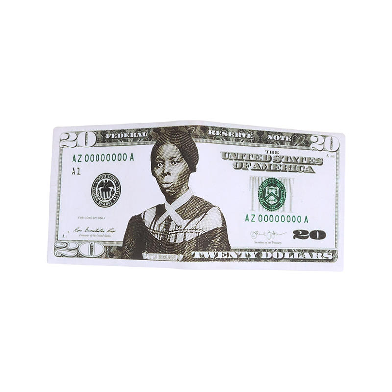 Мужской персонализированный ретро-кошелек двойного сложения с креативным стилем, множеством отделений для карт, классический короткий кошелек двойного сложения с рисунком долларовой купюры США