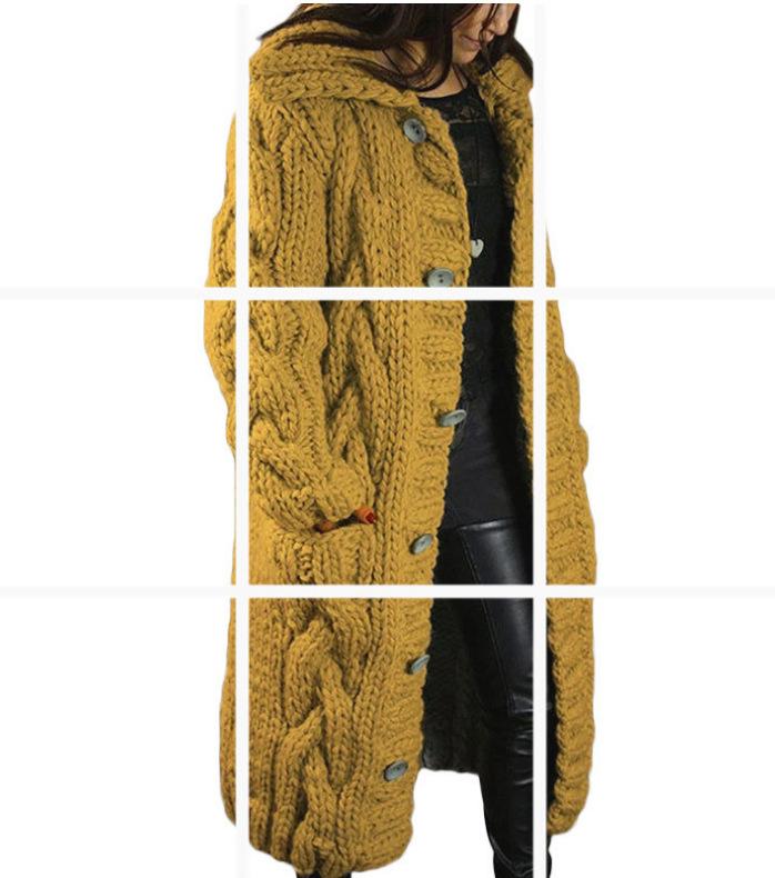 2025 New Cardigan Oversized Loose Sweater Jacket Knitted Women's Clothing