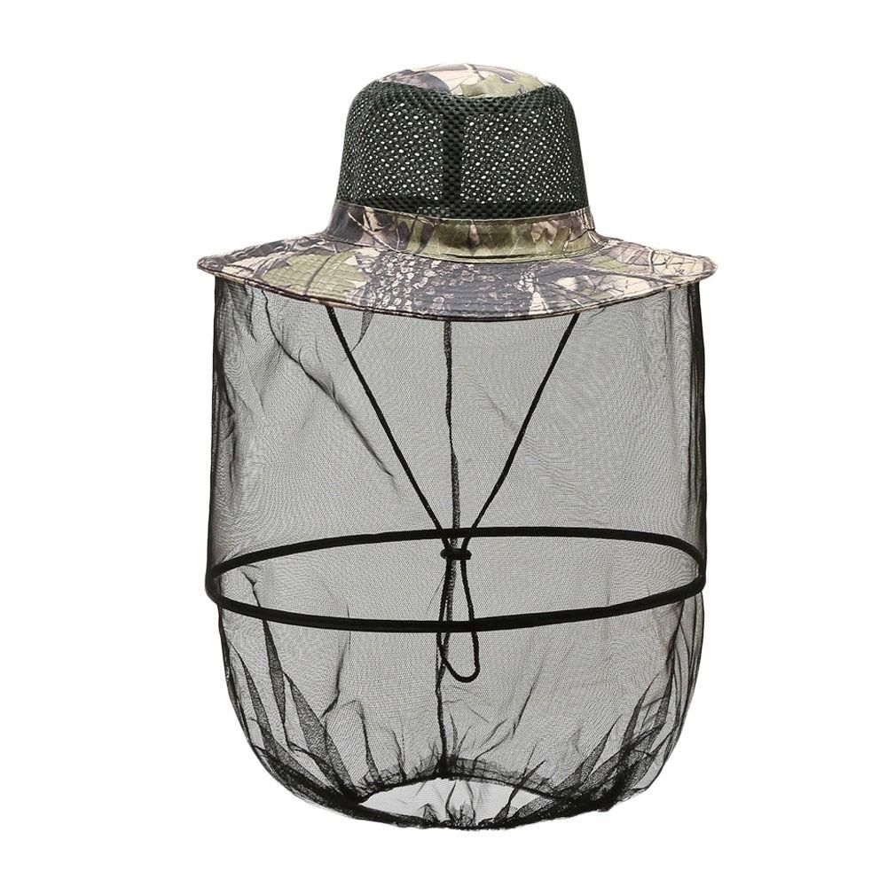 Foldable Fishing Sun Cap Outdoor Sunscreen Insect Proof Cap Summer Bucket Hat  for Men Women