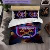 West Ham United Football 3 Piece Bedding Set Soft Duvet Cover Set with Pillowcases Printed Bedroom Decor Set for Home