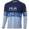 HUK Outdoor Рубашка с длинным рукавом для морской рыбалки 50+ UPF Быстросохнущая Легкая Дышащая