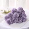 3PCS Hydrangea Artificial Flowers Fake Dandelions Bouquet Wedding Decoration Home Room Decor DIY Pompon Bridal Accessories