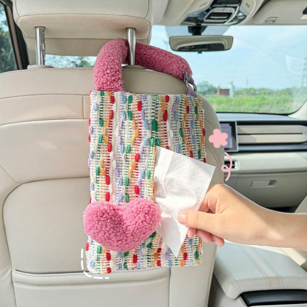 INS Paper Storage Case Universal Hanging Napkin Holder Hanging Car Tissue Box Home Decoration