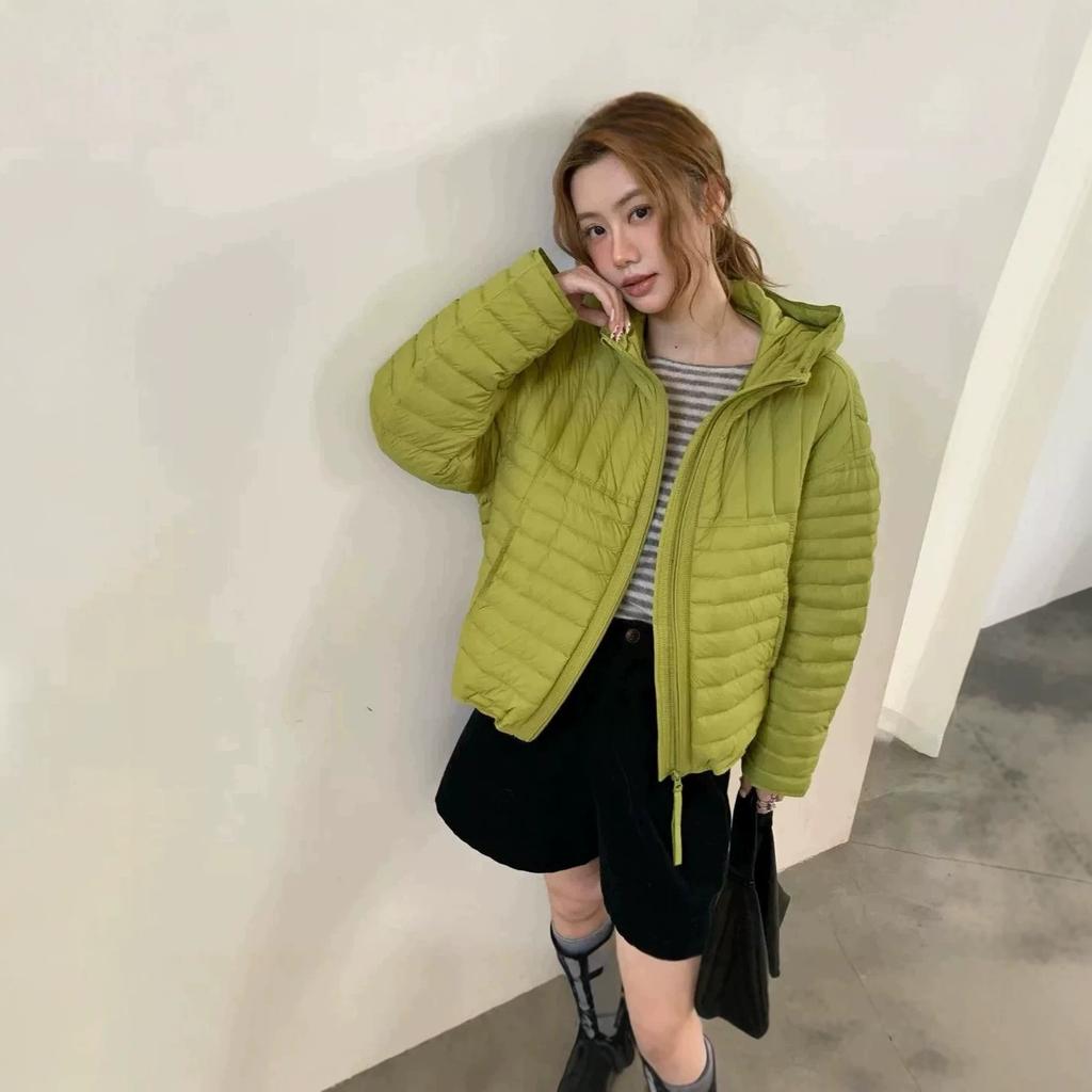White duck down light and thin down jacket women's short ribs jacket winter down jacket new casual winter clothing