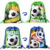 Football Backpack Soccer Ball Drawstring Gift Storage Bags Kids Sports Theme Party Favors for Guests Happy Birthday Party Supply