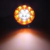 2x 16LED 12V/24V Taillight Brake Stop Running Reverse Backup Light Rear Lamp Truck Trailer Camper Van Car Round LED Amber Red