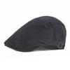 Chinese Style Floral Embroidery Beret for Men Women Washed Cotton Retro Flat Cap British Vintage Newsboy Hat Sun Protection Outdoor Cabbie Cap