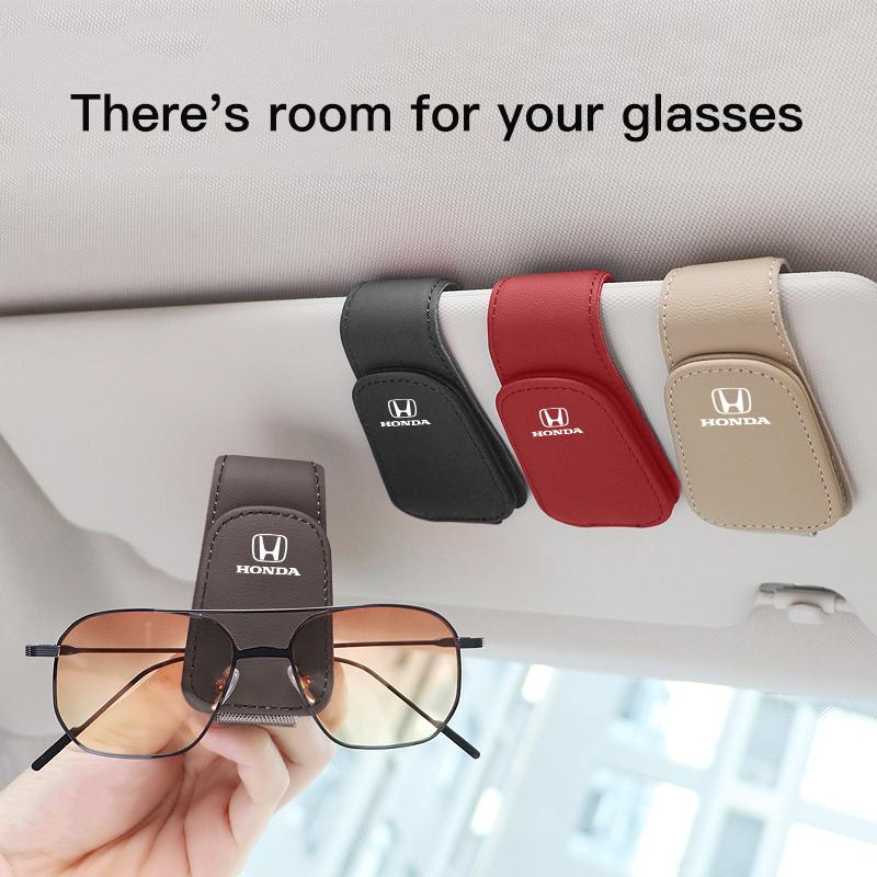 Car Glasses Storage Holder Auto Sun Visor Glasses Clip For Honda Civic Fit Jazz Accord Pilot CRV Odyssey Passport City Shuttle