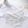 Ladies Spring and Autumn Simple Pure Cotton Waist Extended Crotch Underwear