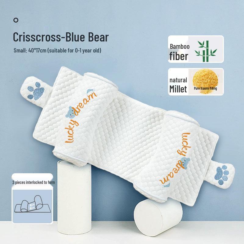 Регулируемая детская подушка против плоской головы (0-6 месяцев+) для новорожденных