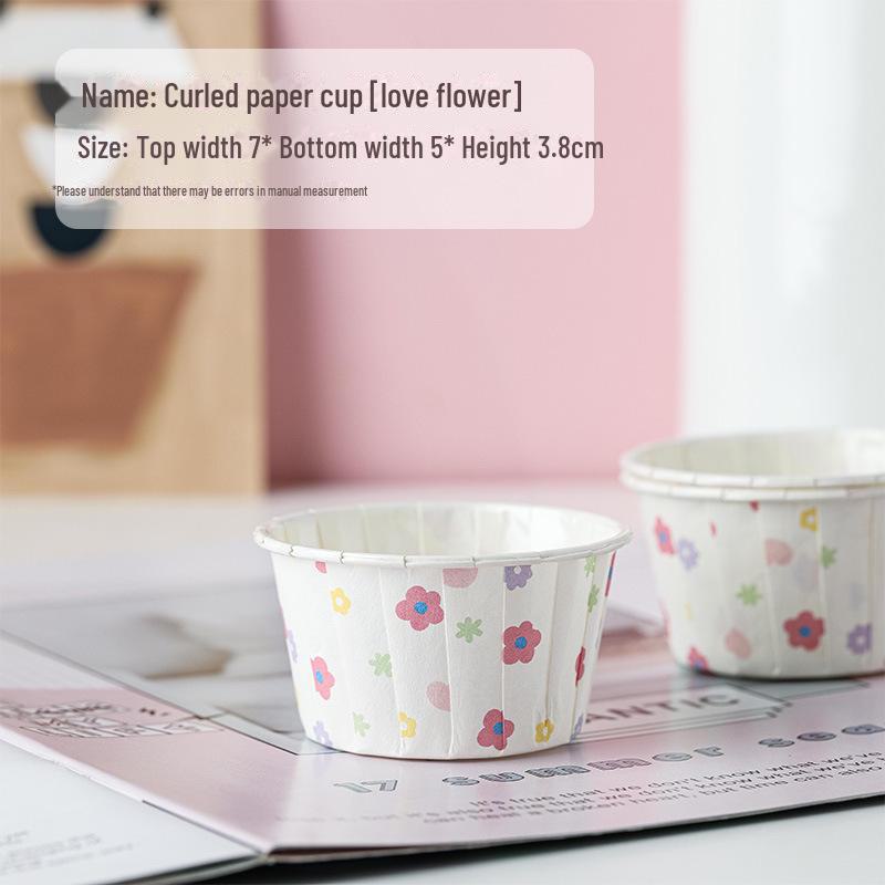 Бумажная форма для кексов с новогодним рисунком — термостойкая, с загнутыми краями для выпечки на год Змеи