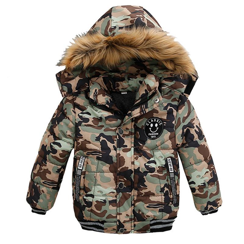 Утепленная парка Kinder Jungen Winterjacke Dicker Mantel Stepp Mantel Stepp Kapuze