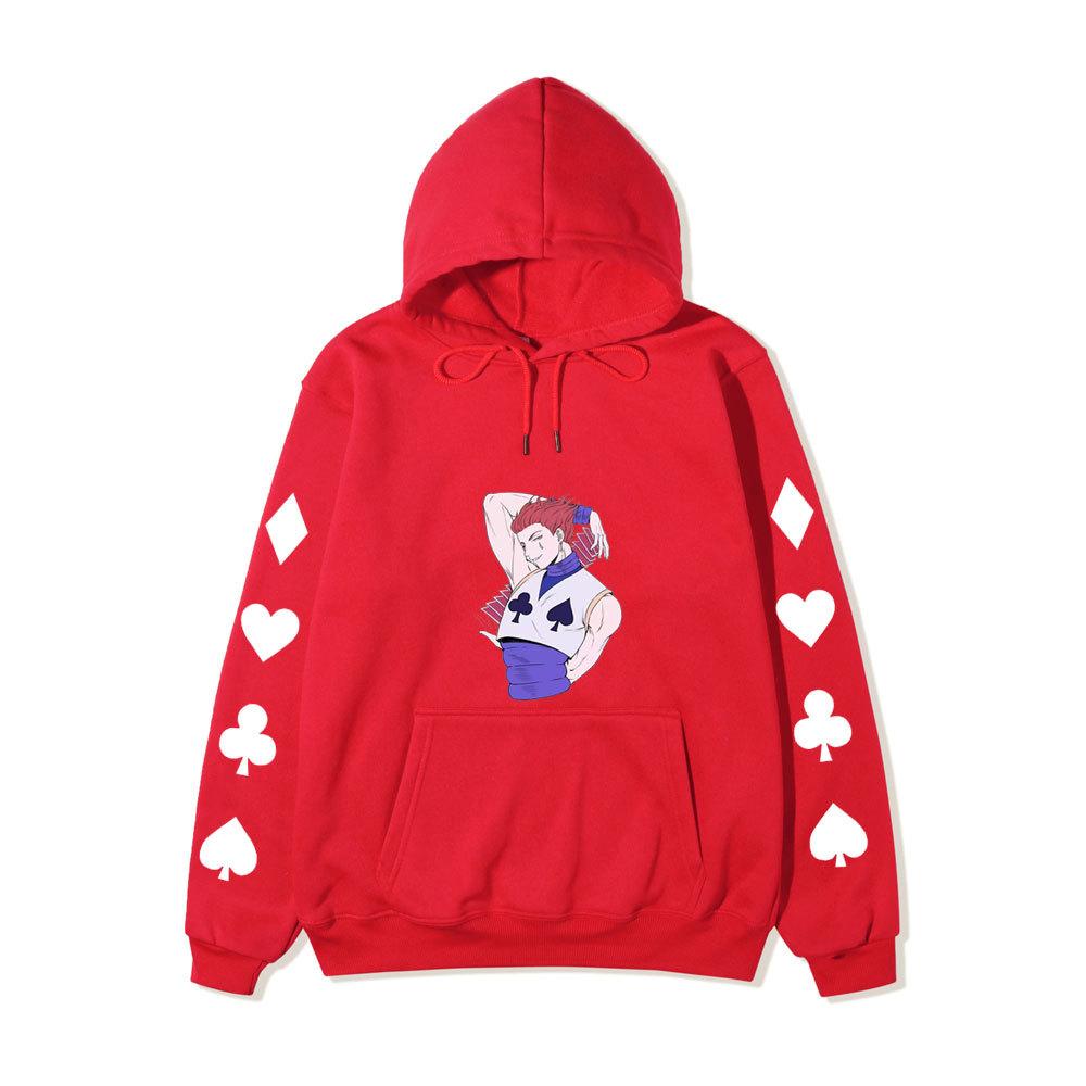 Hunter X Hunter Hisoka Anime Print Hoodie Unisex Casual Streetwear Long Sleeve Sports Pullover Sweatshirt