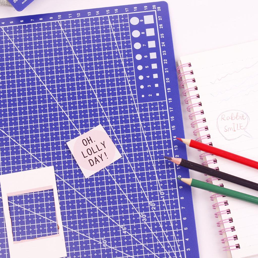 1pcs A5 PVC Cutting Mat Cutting Board Workbench Patchwork Sewing Manual DIY Knife Engraving Leather Single Side Underlay