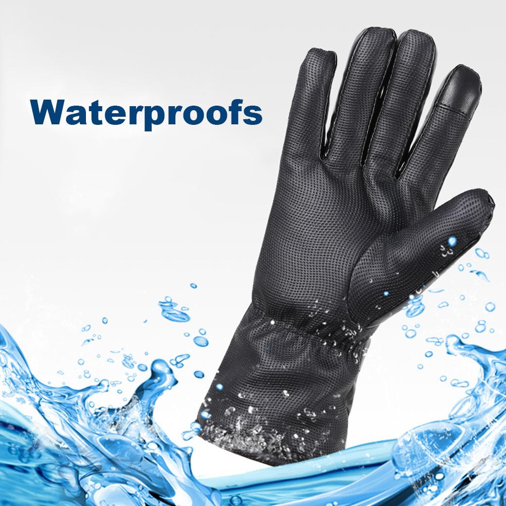 Перезаряжаемые перчатки с подогревом, 3 уровня температуры, термоперчатки с сенсорным экраном, перчатки для холодной погоды для езды на велосипеде, катания на лыжах, пешего туризма