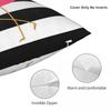 Black White Striped Pink Flamingo Pillowcase Polyester Linen Velvet Pattern Zip Decor Throw Pillow Case Home Cushion Cover