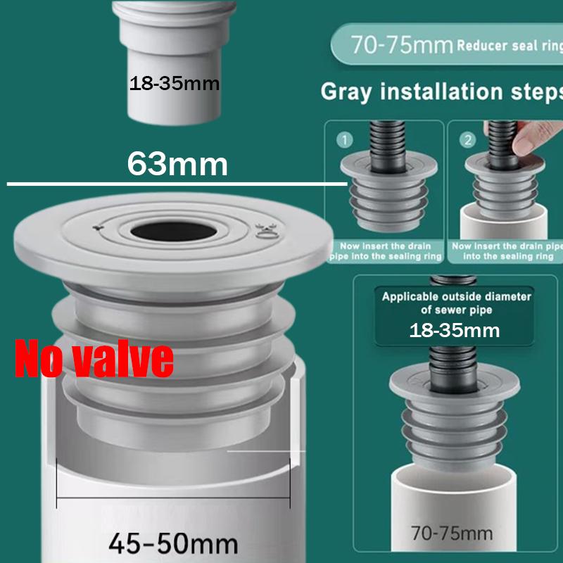 Силиконовый уплотнитель для канализации в ванной комнате, уплотнитель для кухонной раковины, заглушка для канализационной трубы, уплотнитель для стиральной машины, препятствующий появлению запаха, соединитель для слива в полу