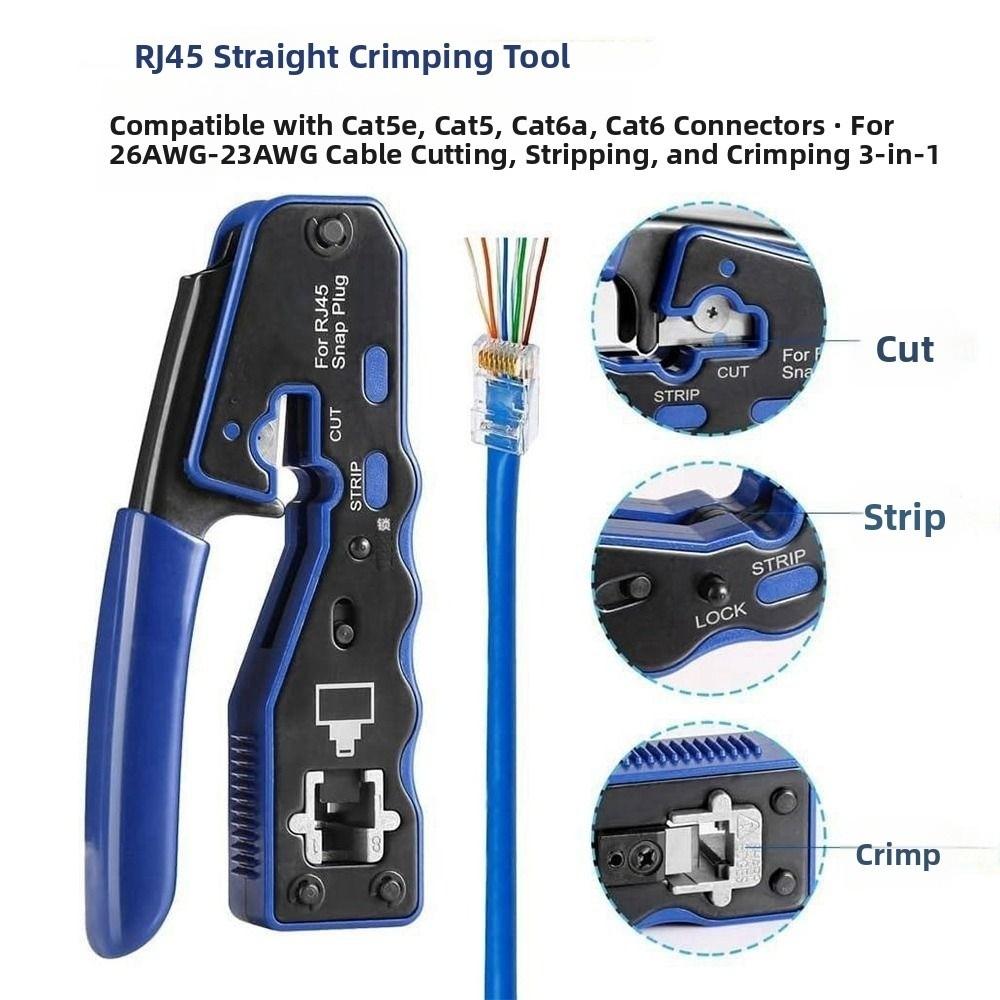 Stripping Function RJ45 Crimping Pliers Tool Wire Stripper Tools  Wire Connecting Tools