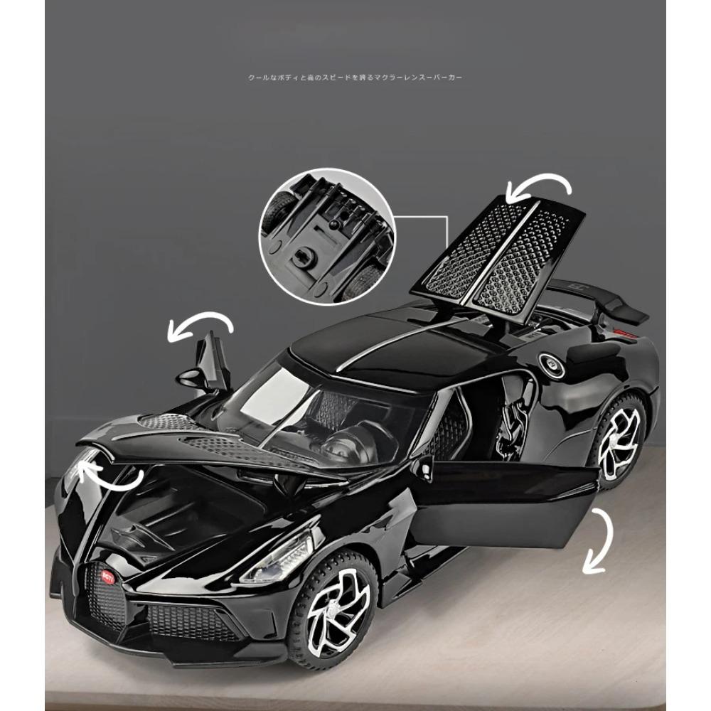1/32 Bugatti La Voiture Noire Black Dragon Supercar игрушечные литые машины и игрушечные транспортные средства модель автомобиля игрушки для детей