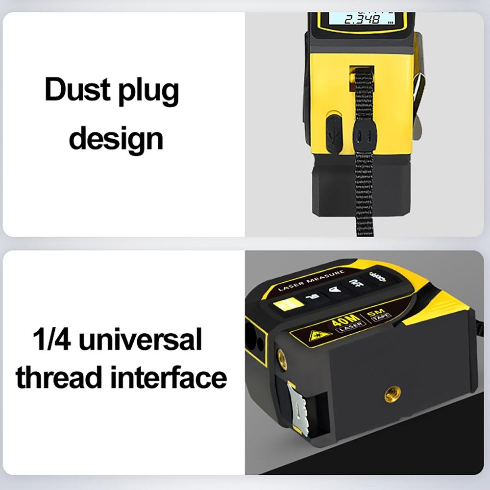 5 In 1 Laser Rangefinder Infrared Measure Tape High-precision Intelligent Electronic Ruler Cross Line Measuring Instrument Tools