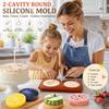 Large Silicone Baking Mold DIY Chocolate Cookie Cake Mold Round Silicone Mold  Homemade Soap