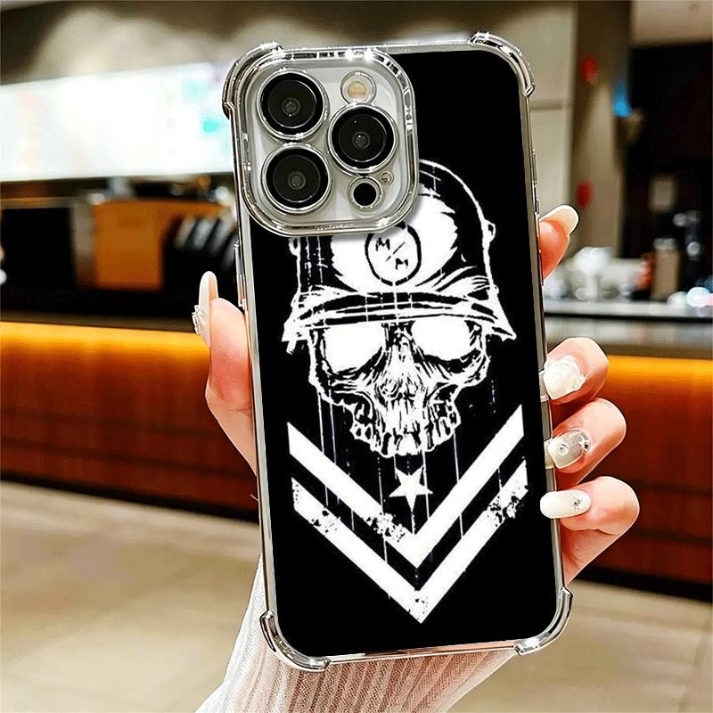 Металлическая Мулиша для Мотокросса Мягкий Чехол для Телефона Для iPhone 15 16 17 Air 14 Pro Max 16E Plus 13 12 Mini Покрытие Защита от Падения Fundas