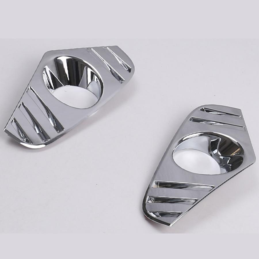 Chrome Front Fog Light Cover Lamp Trims For Toyota RAV4 2019-2020 Accessories