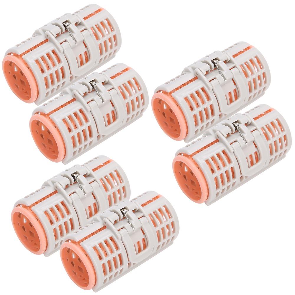 6Pcs Reusable Air Bangs Hair Roller No Heat Spring Clip Air Bang Curlers Portable Self Grip Hair Styling Tools DIY Hairdressing