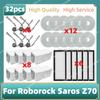 Совместимость для ( Roborock Saros Z70 ) Запасные части Боковая щетка HEPA-фильтр Тряпка для швабры Мешок для пыли Аксессуары для замены