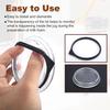 Milk Frother Lid for Nespresso Aeroccino 4, Plastic Milk Frother Cover Lid Seal Replacement Parts Fits for Nespresso Milk Frother Accessories (Black)