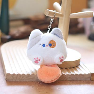 Kawaii Мягкая игрушка-животное Маленькая кошечка Брелок Плюшевая сумка Автомобильный брелок-подвеска DIY Брелок Детские мягкие игрушки-животные