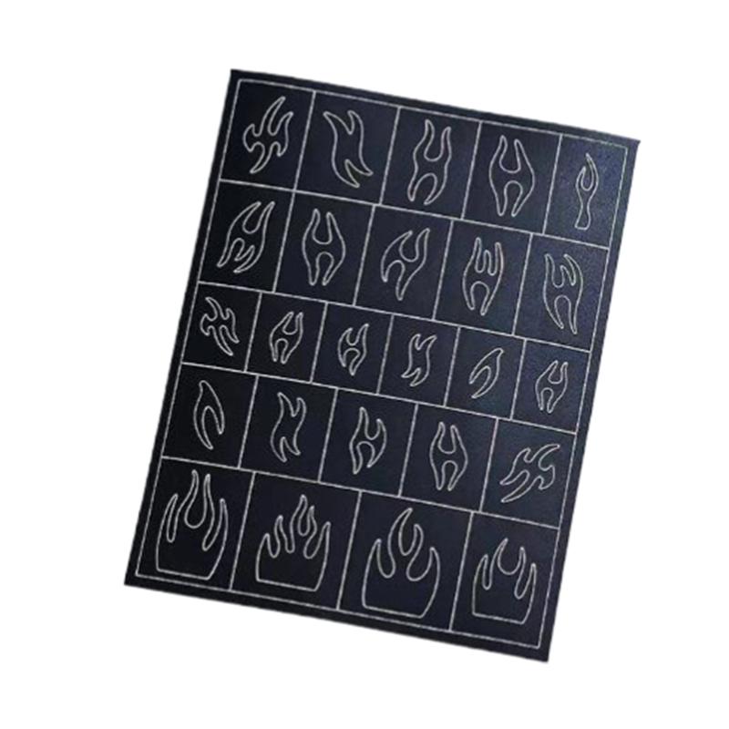 Hallow Star Heart Butterfly Nail Forms Fringe Tip Guides Sticker Diy Nail Art Tips Stickers Stencil Strips Manicure Tool Salon