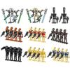 28pcs Pack Battle Soldiers Action Figures Set, Generals And Droids With Weapons, Building Blocks Assembly Toy Kids Gift
