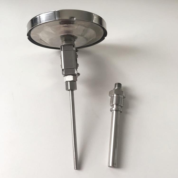 Haichen Factory Price Adjustable Bimetal Stainless Steel IP65 Rated Thermometer Dial Gauge