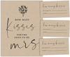 Inkdotpot Beige Rustic Kraft Paper How Many Kisses for The Soon To Be Mrs Bridal Shower Game 1 Sign + 30 Cards