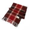 New Scarf Autumn and Winter Warm Women's Versatile Gift Plaid Shawl Imitation Cashmere Fringed Plaid Scarf New Year