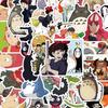 50 шт. Мультяшные яркие наклейки Studio Ghibli Хаяо Миядзаки Тоторо для телефона, ноутбука, чемодана, блокнота. Водонепроницаемые наклейки