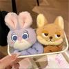 Adorable Judy & Nick Plush Hair Tie Set - Cute Accessories for Girls