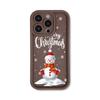 Силиконовый чехол для телефона Merry Christmas Cartoon Snowmen для iPhone 16 15 14 13 12 11 Pro Max XS Max X XR 8 7 Plus SE3, мягкий противоударный бампер, задняя крышка