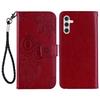 For Samsung Galaxy A16 5G/4G Case Owl Flower Imprinted Leather Cover Wallet with Strap