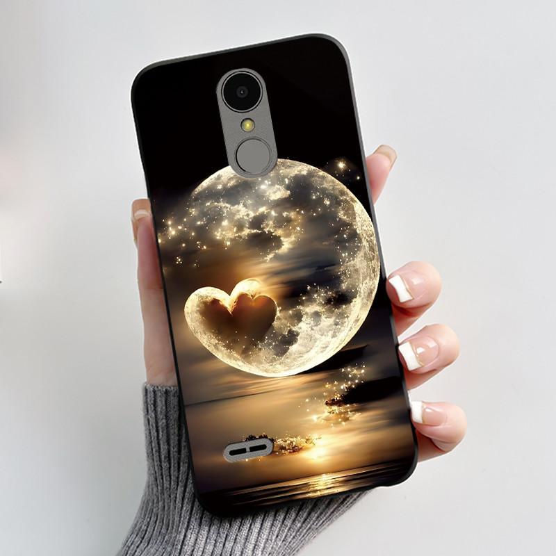 For LG K4 2017 Soft Silicone Black Case For LG K8 2017 Fashion Style Unique Design Rabbit Lamp, Butterfly Lotus Casing
