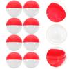 50 Pcs Round Gashapon Shell Fillable Empty Balls Hamper Decorations Capsules Plastic Packaging Gum Machine Child