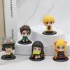 Фигурка Игрушка Клинок Рассекающий Демонов Аниме Kimetsu no Yaiba Q Версия Сидящий Танджиро Незуко Иноске Зеницу PVD Фигурка Модель Кукла Подарок