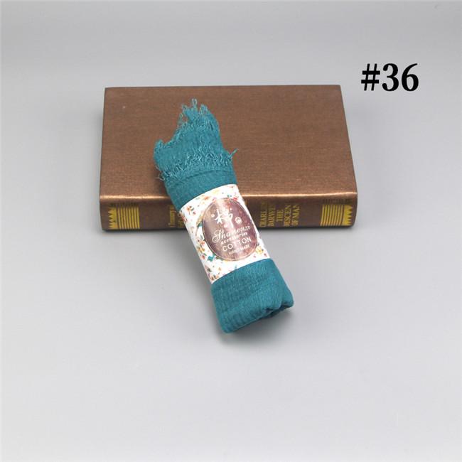 Wholesale Price 70*180cm Women Muslim Crinkle Hijab Scarf Femme Musulman Soft Cotton Headscarf Islamic Hijab Shawls and Wraps